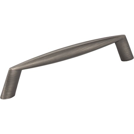 Elements 128 mm Center-to-Center Brushed Pewter Zachary Cabinet Pull 988-128BNBDL